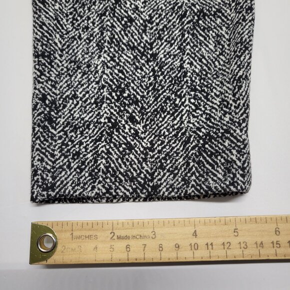 Express Womens Pants Columnist Ankle Size 4 Knit Mid Rise Herringbone Print NWT - Picture 16 of 16